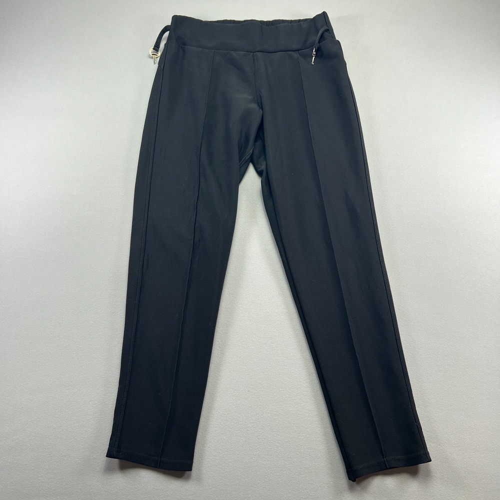 Mia Rose Pintuck Ankle Pants Womens 26x26 Black Stretch High Waisted Skinny Leg